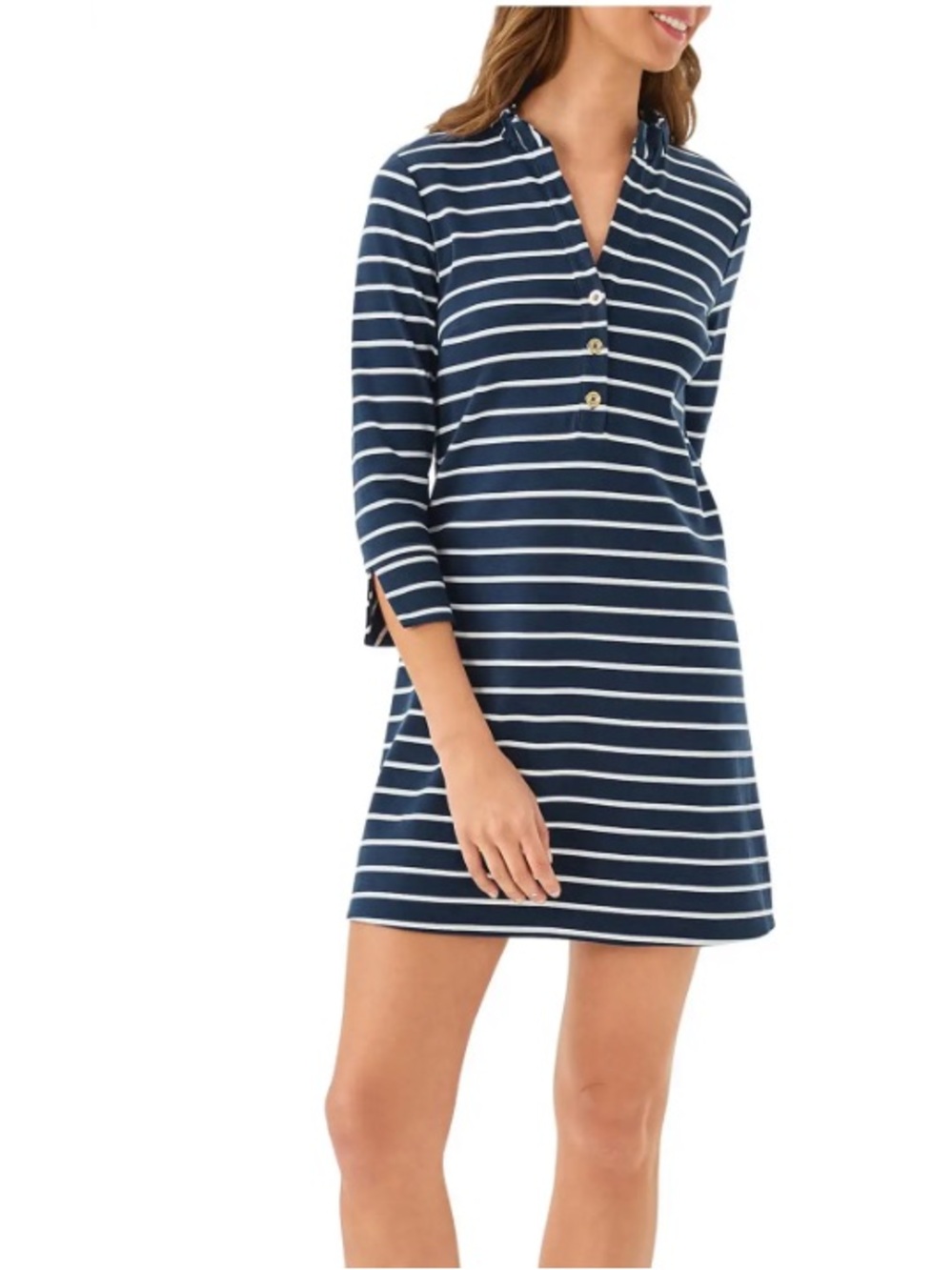NWT Lilly Pulitzer
Knightley Dress (Low Tide Navy Heritage Stripe) Size L